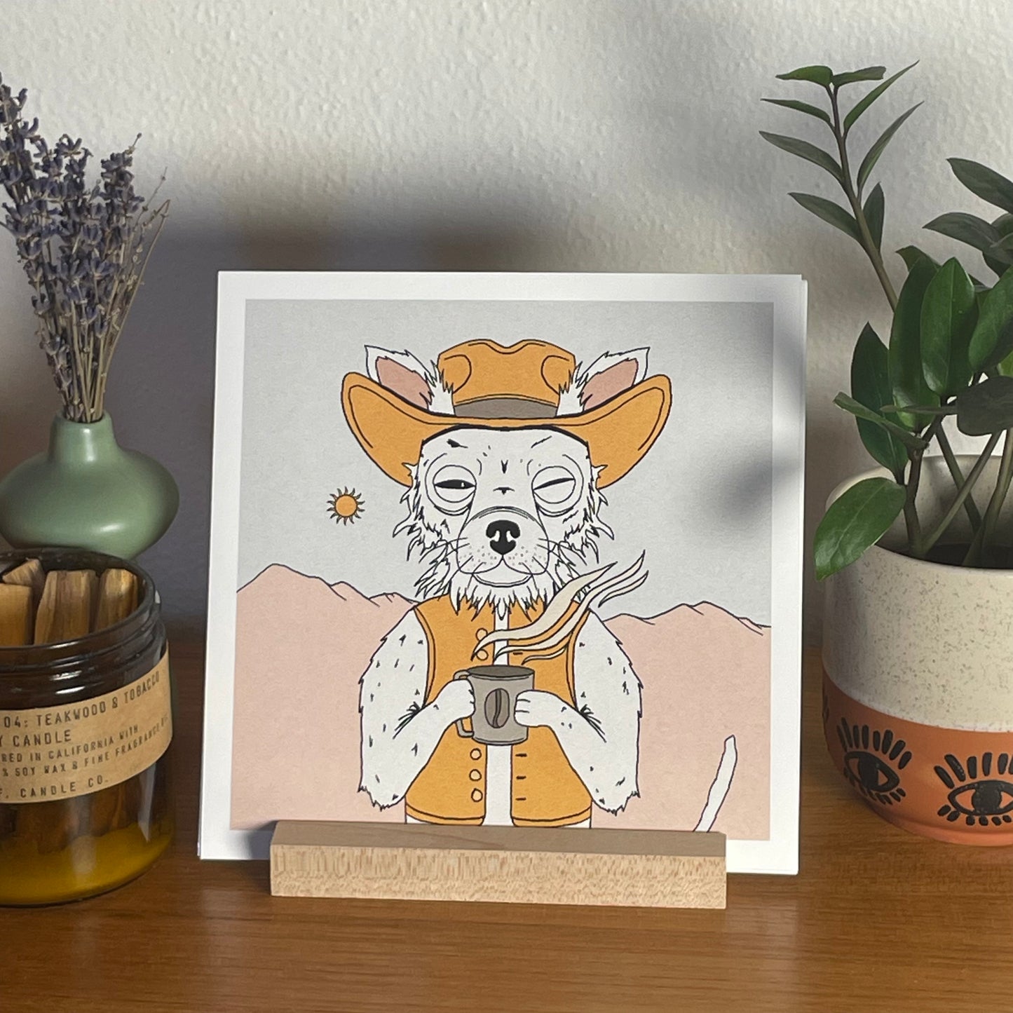 Pup of Coffee 8x8" Fine Art Chihuahua Print