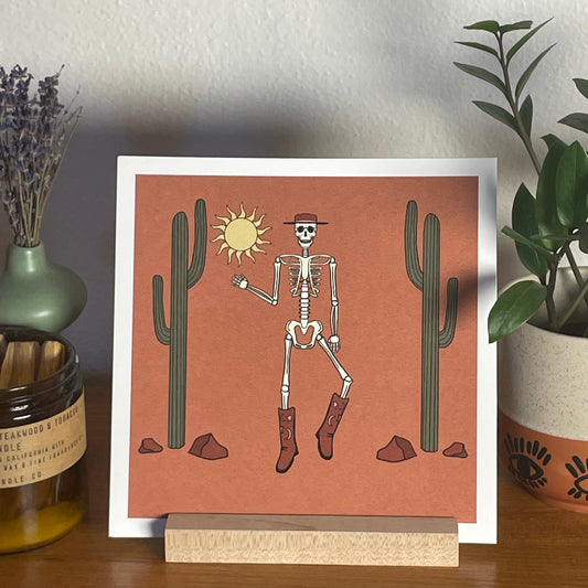 Sun Daddy 8x8" Fine Art Skeleton Print