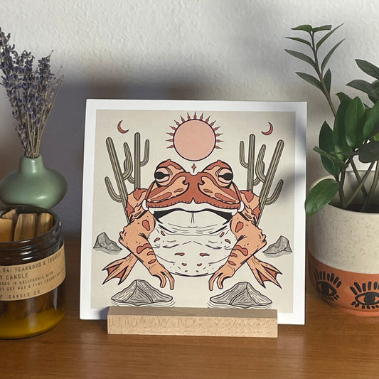 Mystic Toad 8x8" Fine Art Toad Print