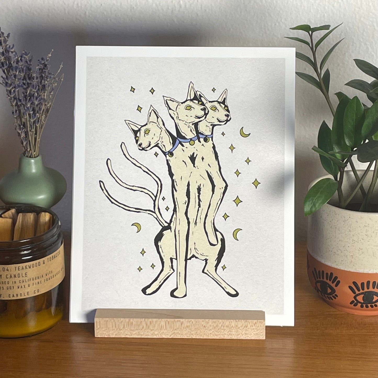 Cerberus 8x10" Fine Art Cat Print