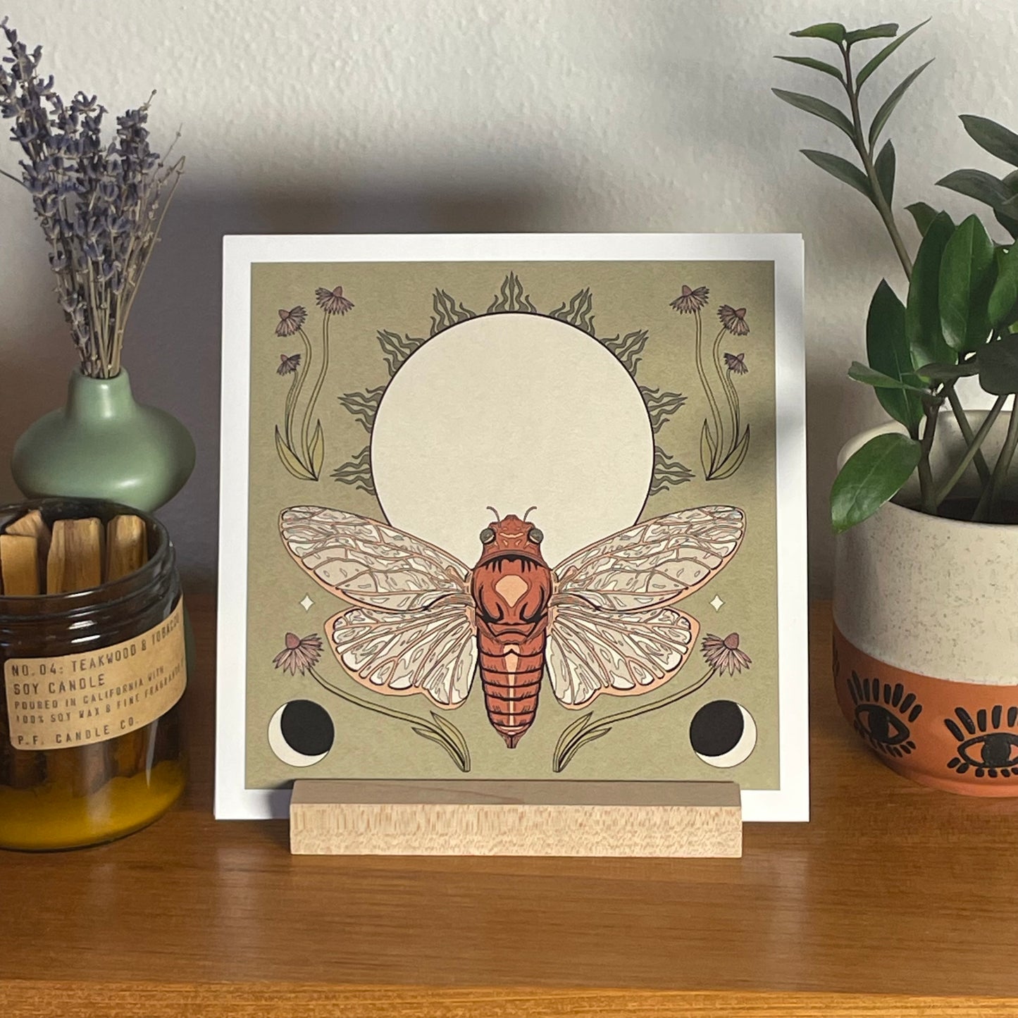 Cicada Ephemeris 8x8" Fine Art Cicada Print