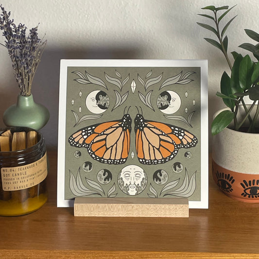 Monarch of the Moon 8x8" Fine Art Monarch Butterfly Print