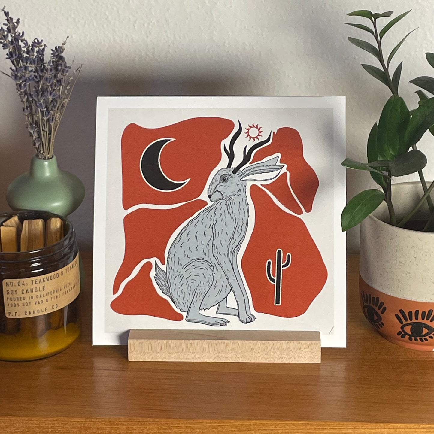 Tail of the Jackalope 8x8" Fine Art Jackalope Print