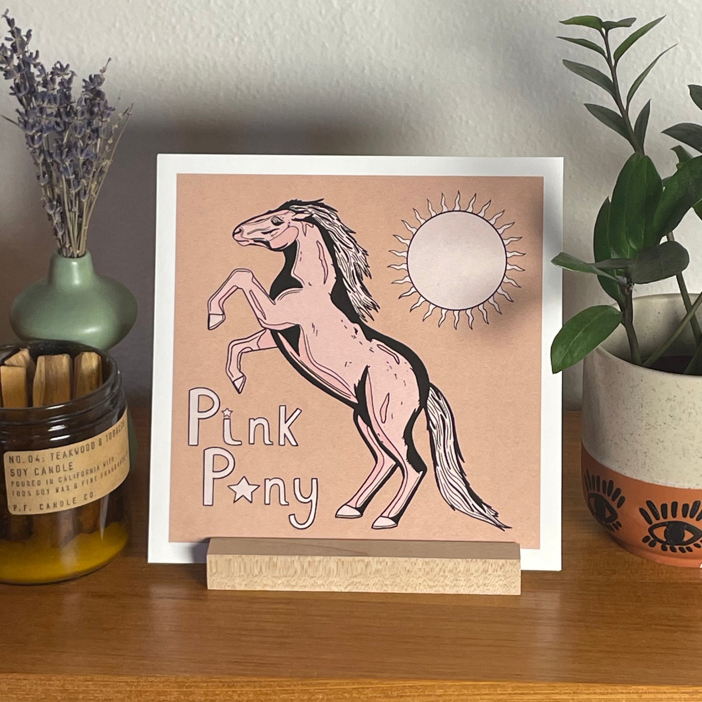 Pink Pony 8x8" Fine Art Pony Print