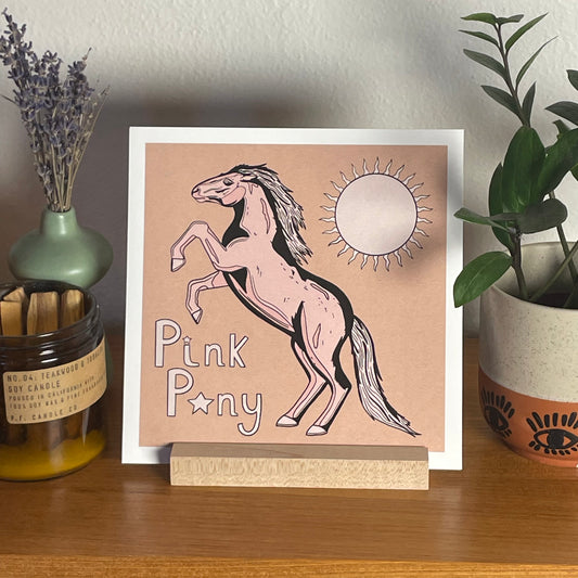 Pink Pony 8x8" Fine Art Pony Print