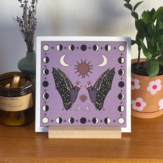 Pallid Bats 8x8" Fine Art Bat Print