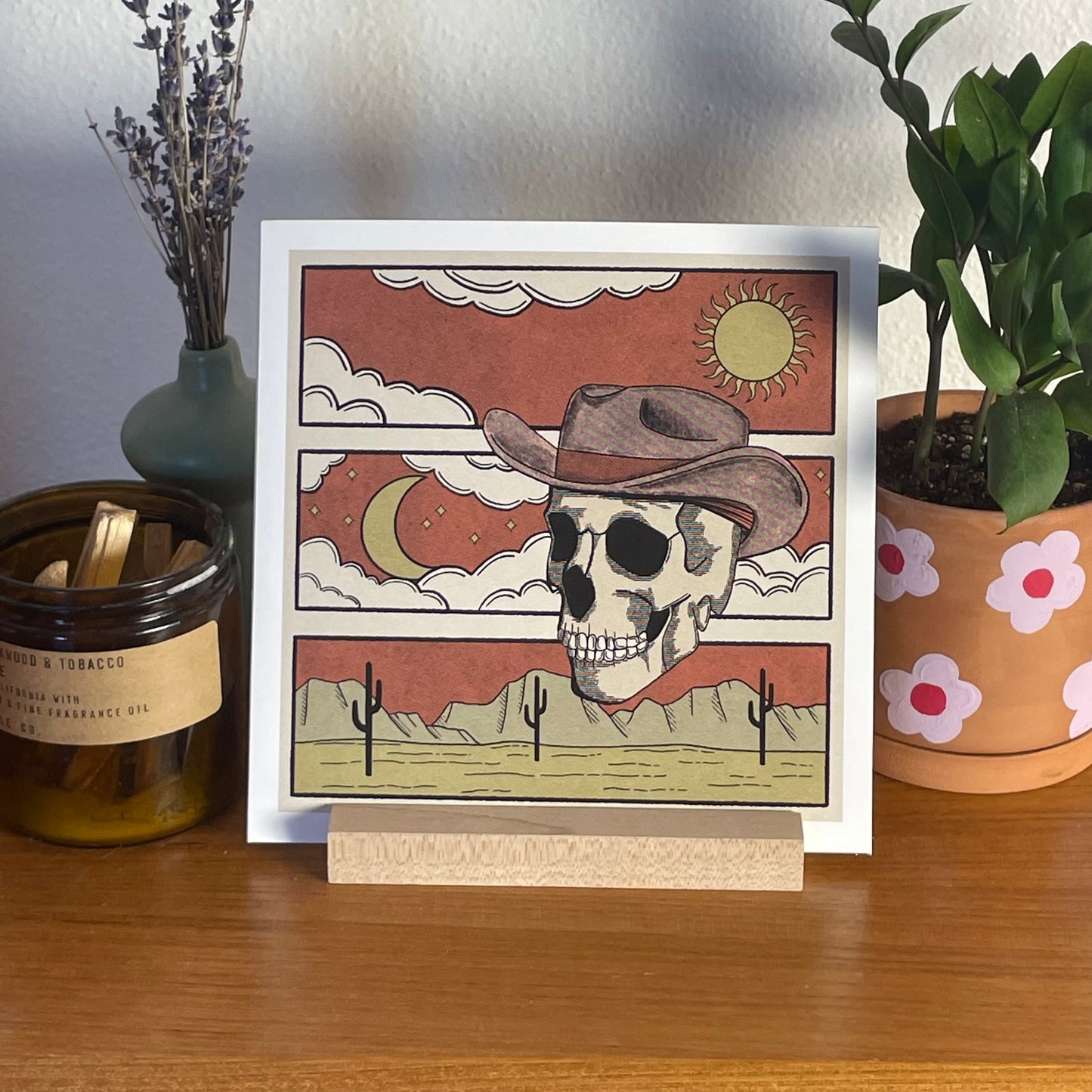 Desert Spectre 8x8" Fine Art Skull Print